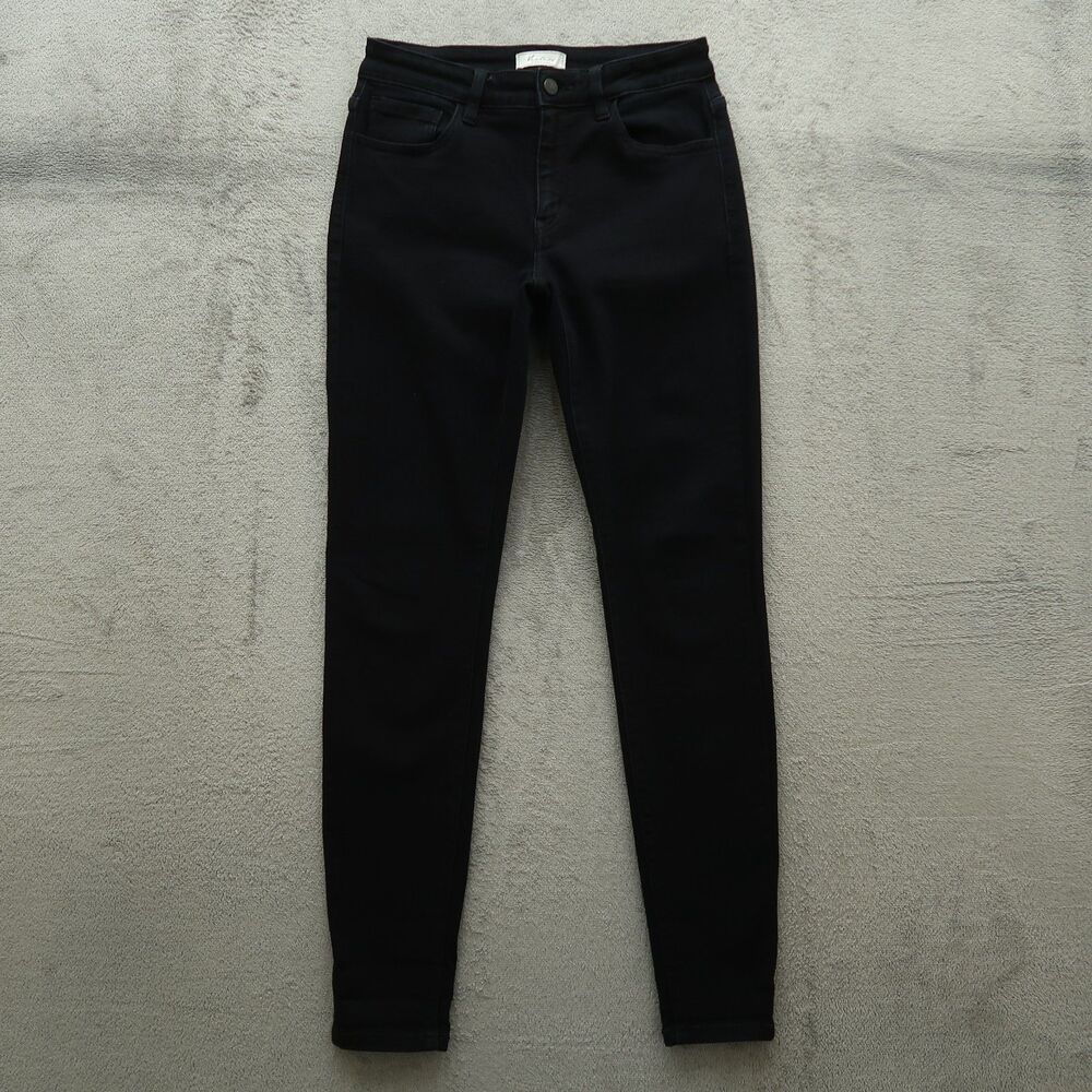 KanCan Jeans Women's Size 28 Black Mid-Rise Skinny Denim 31.5" Inseam Stretch